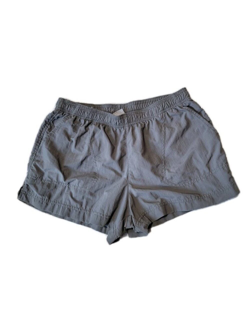 Columbia RunningHiking Shorts Womens Size M Gray Nylon Outdoor Trail Adventure